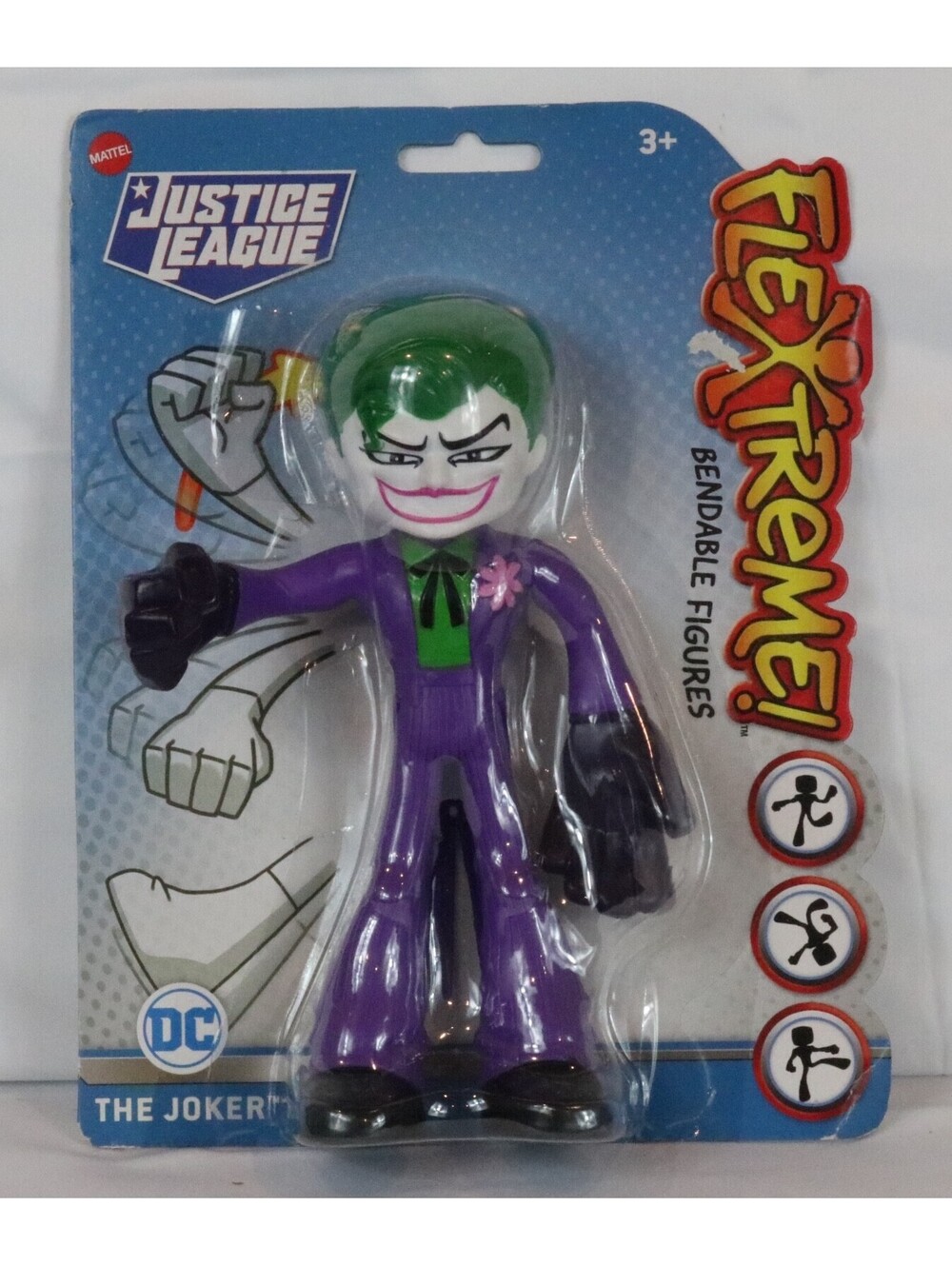 Mattel~ Justice League ~ DC ~ Flextreme! ~ The Joker ~ 7" Bendable Figure - New